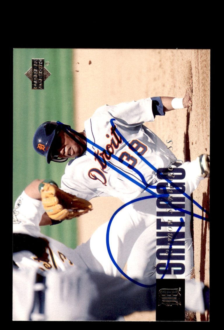 Signed Baseball Card Auto Ramon Santiago 2006 Upper Deck #616 Detroit Tigers
