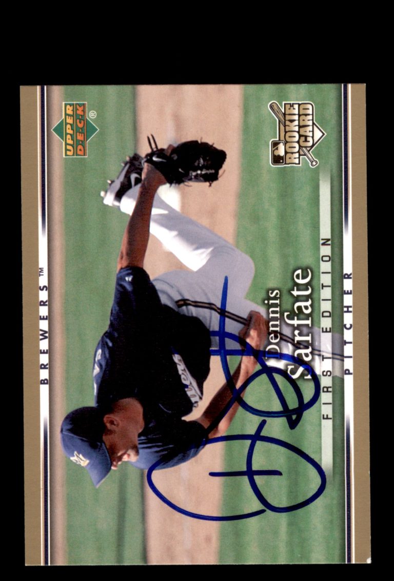 Signed Baseball Card Auto Dennis Sarfate 2007 Upper Deck First Edition #25