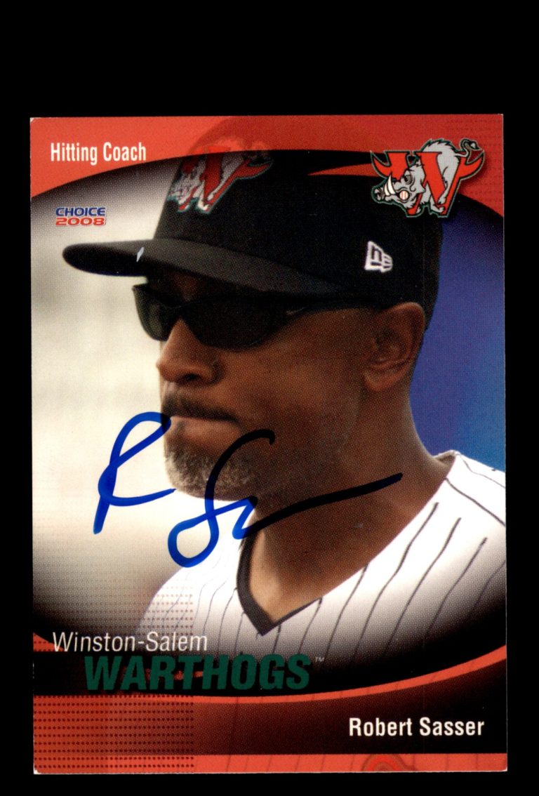 Signed Baseball Card Auto Robert Sasser 2008 Choice Winston-Salem Warthogs