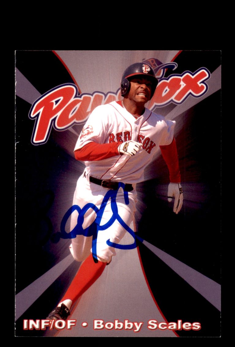Signed Baseball Card Auto Bobby Scales 2007 Choice Pawtucket Red Sox