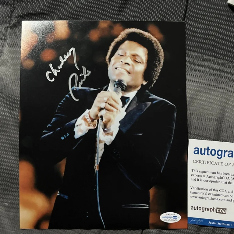 Charley Pride Signed Autographed Photo With  ACOA CERTIFIED Country Music
