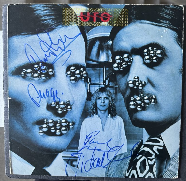 UFO Signed Vinyl Obsession Autographed By 4 JSA COA Michael Andy Paul Phil