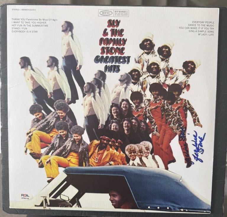 Sly & The Family Stone Signed Vinyl Greatest Hits Freddie Stone PSA/DNA Bonus