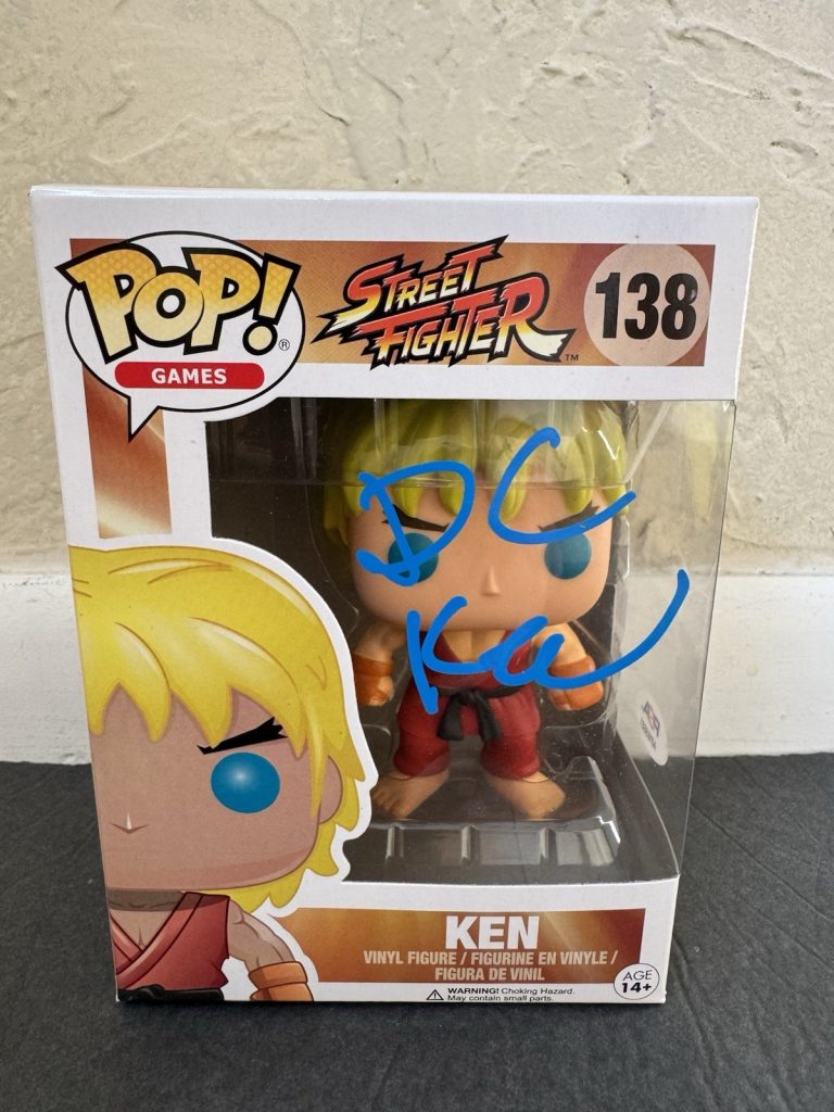 Damian Chapa Signed Funko Pop Autographed #138 Street Fighter Ken PSA/DNA COA