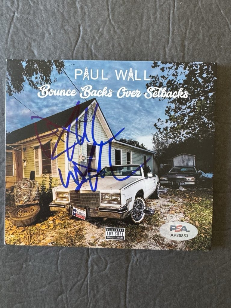 PAUL WALL SIGNED CD PSA/DNA COA Bounce Backs Over Setbacks RAP HIP HOP Autograph