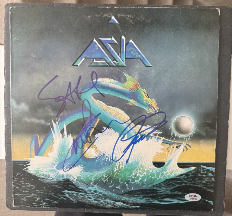 Asia Signed Vinyl By 3 Members Downes Howe Palmer PSA/DNA Autograph Record Album