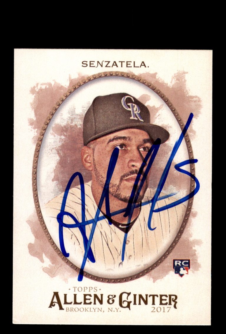 Signed Baseball Card Auto Antonio Senzatela 2017 Topps Allen & Ginter #169
