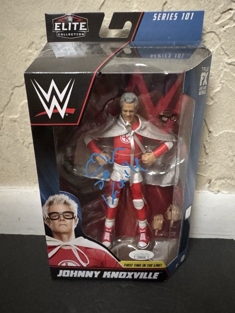 Johnny Knoxville Signed WWE Elite Series 101 Wrestling Figure JSA COA Autograph