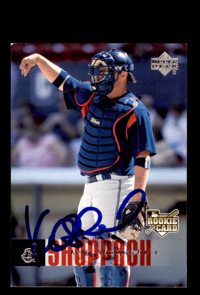 Signed Baseball Card Auto Kelly Shoppach 2006 Upper Deck #917 Cleveland Indians