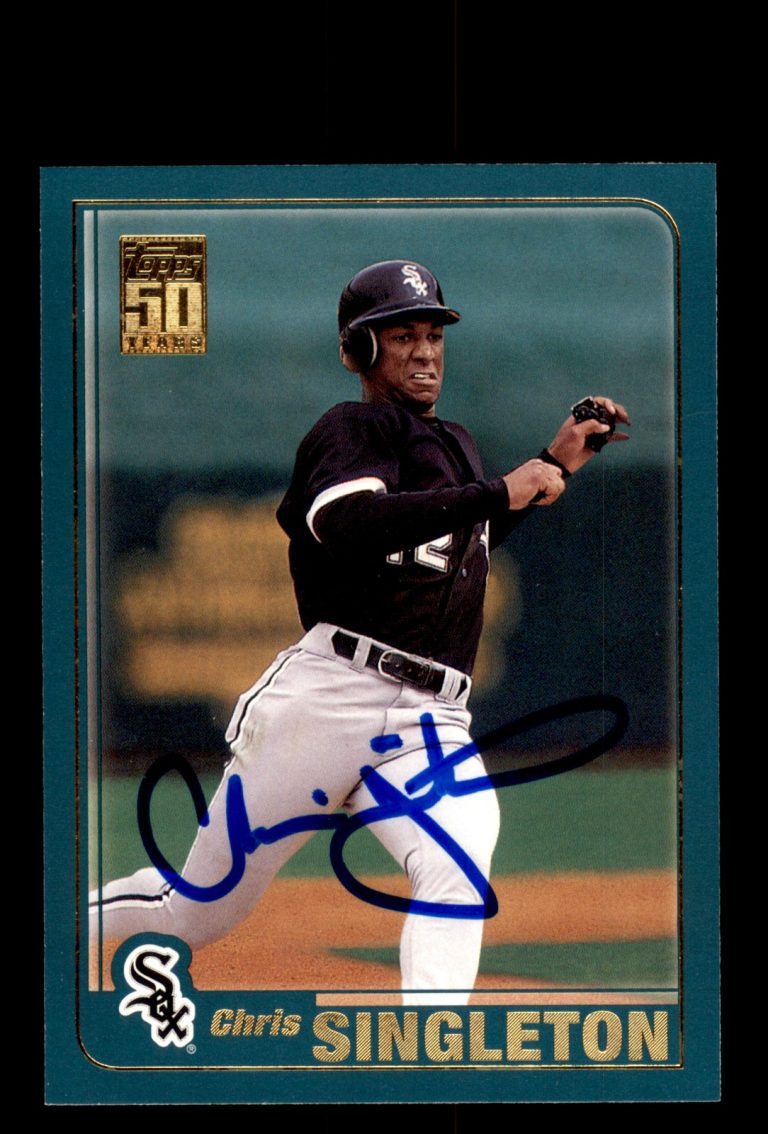 Signed Baseball Card Auto Chris Singleton 2001 Topps #11 Chicago White Sox