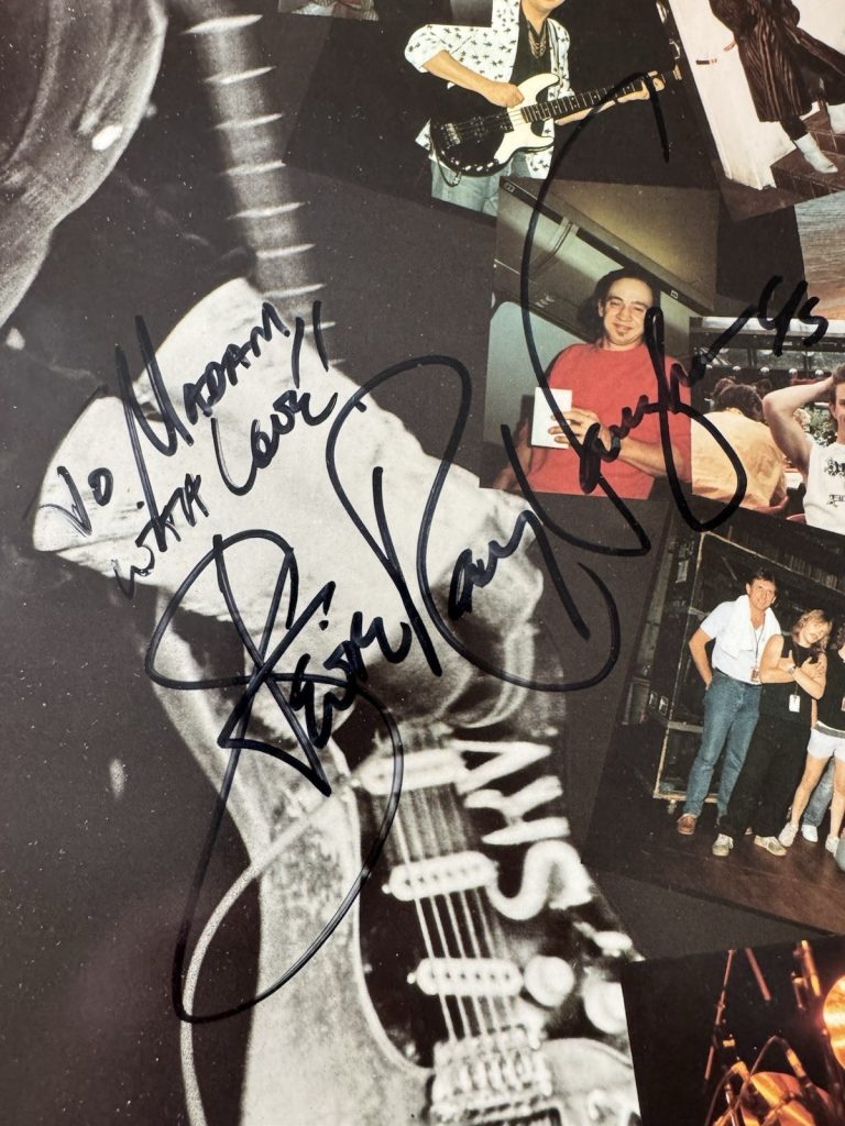 Stevie Ray Vaughan Signed Vinyl Live Alive Record JSA COA autograph Album Lp