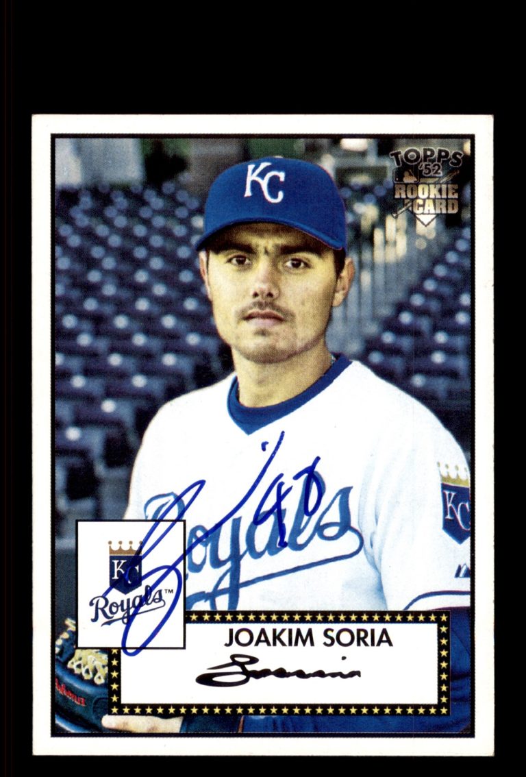 Signed Baseball Card Auto Joakim Soria 2007 Topps Rookie 52 #98 Royals