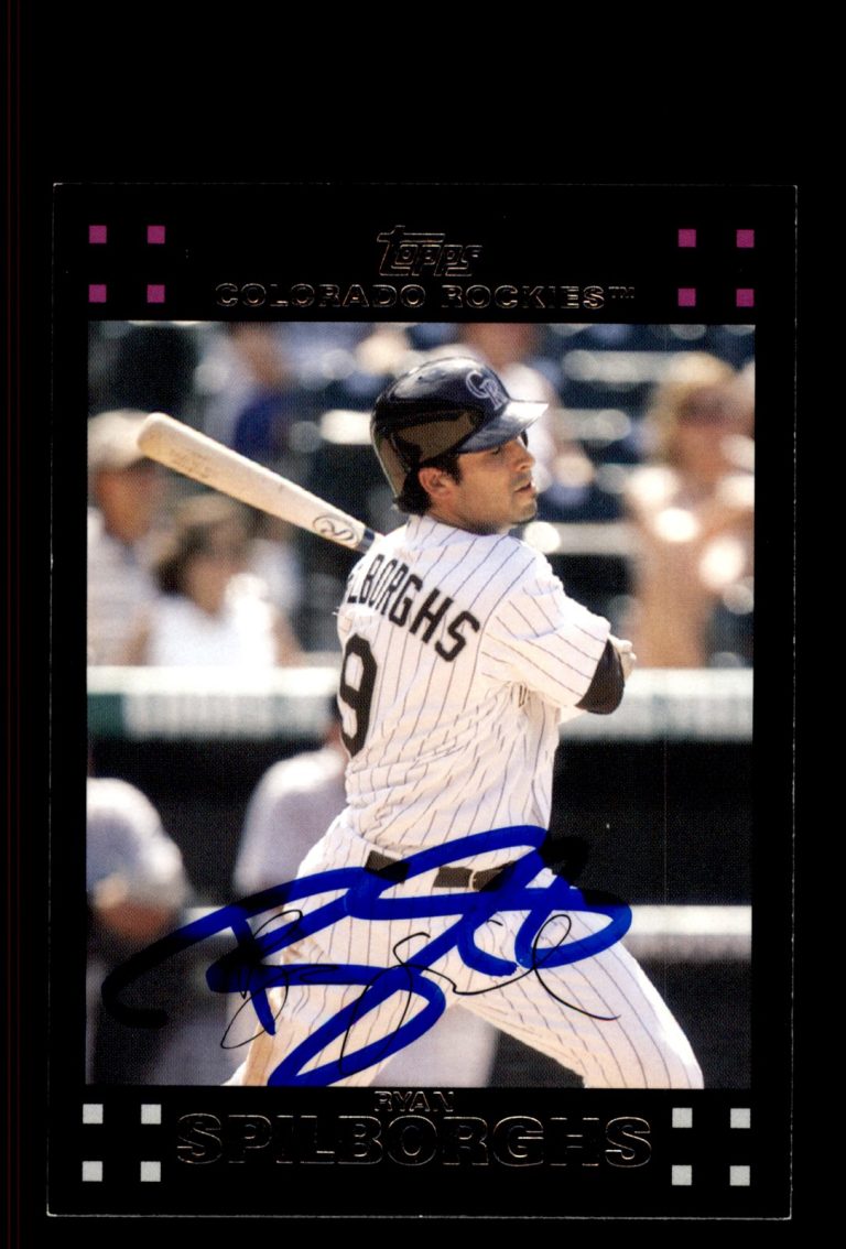 Signed Baseball Card Auto Ryan Spilborghs 2007 Topps #UH140 Colorado Rockies