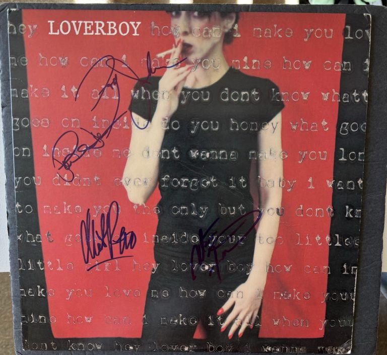 LOVERBOY Signed Self titled Vinyl  JSA COA x4 MIKE Paul DOUG Matt Autographed