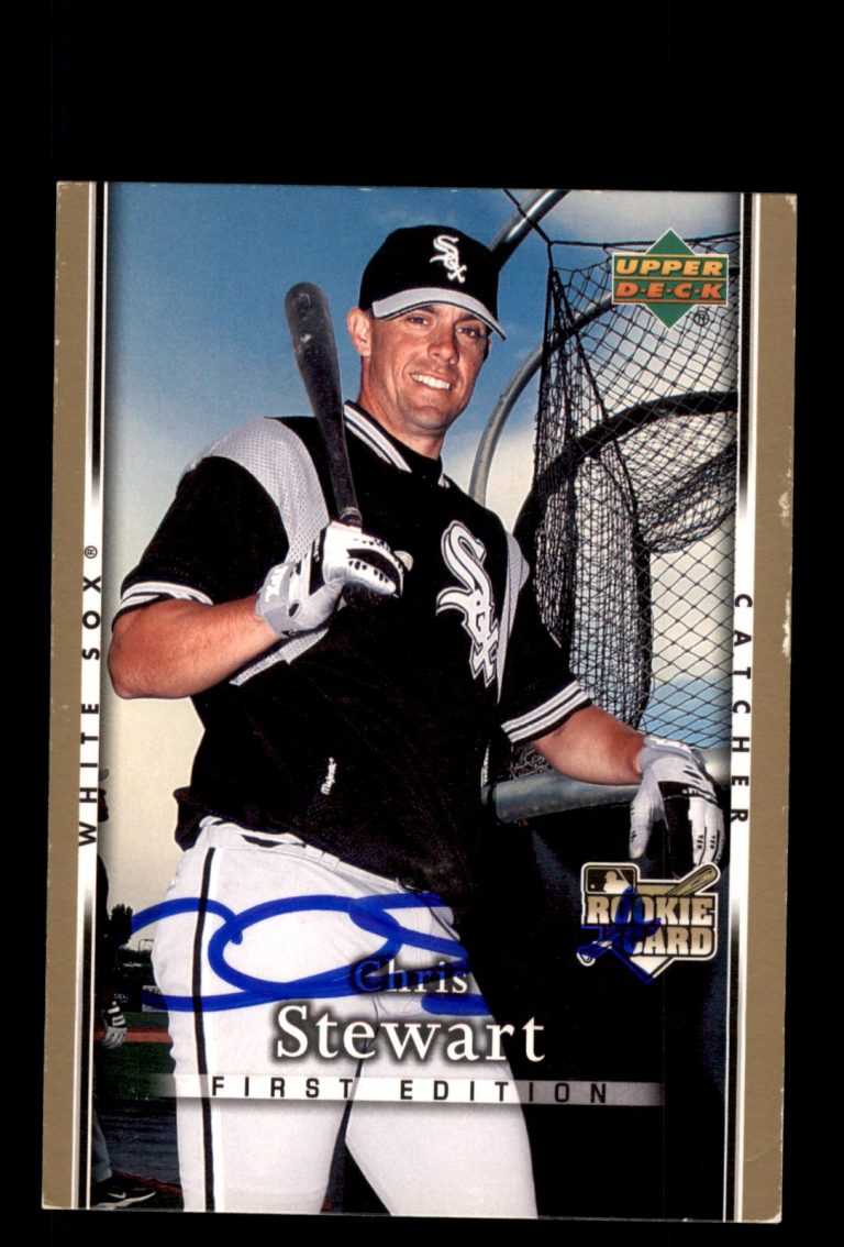 Signed Baseball Card Auto Chris Stewart 2007 Upper Deck First Edition #9