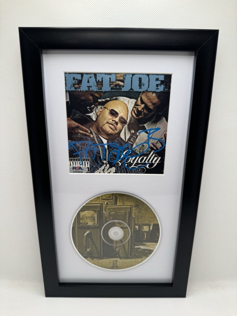 FAT JOE SIGNED LOYALTY CD AUTOGRAPH PSA/DNA COA FRAMED RAP RAPPER