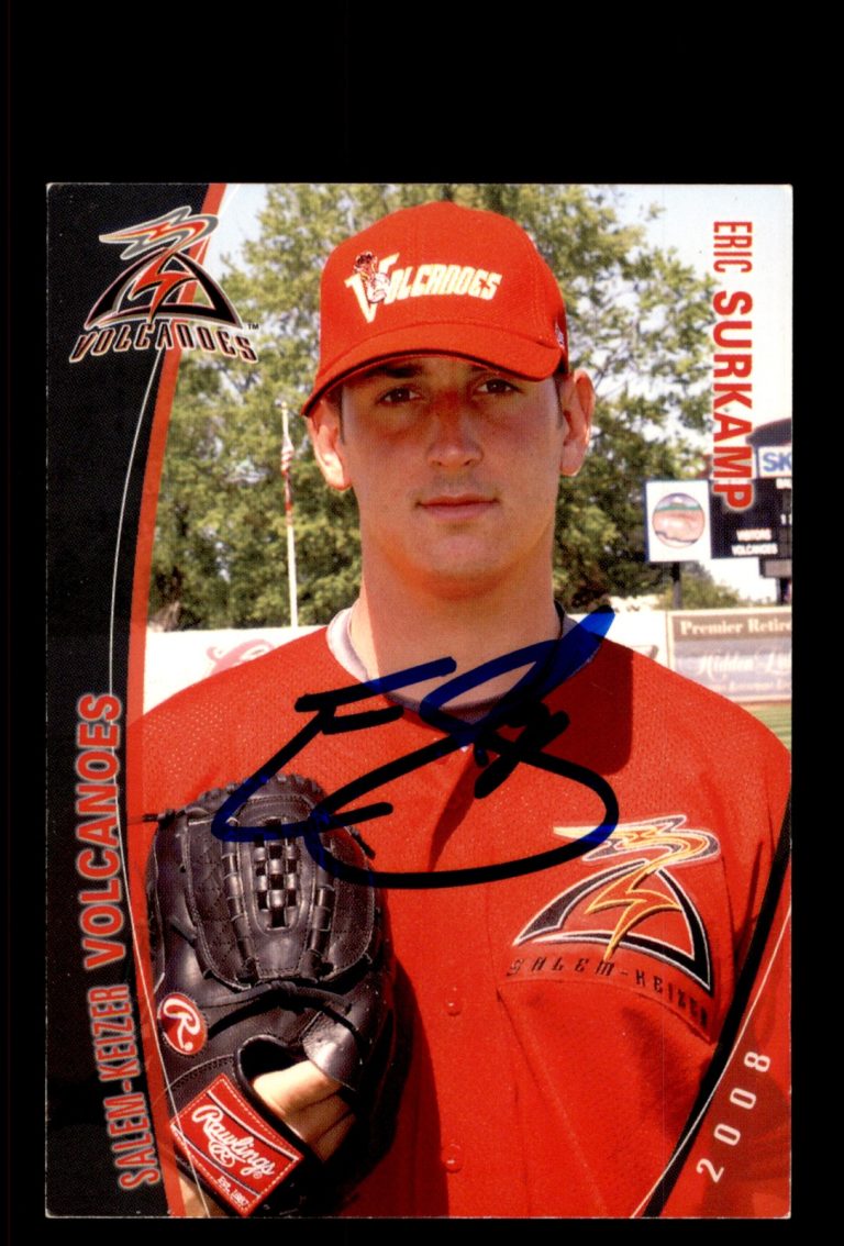 Signed Baseball Card Auto Eric Surkamp 2008 Grandstand Salem-Keizer Volcanoes