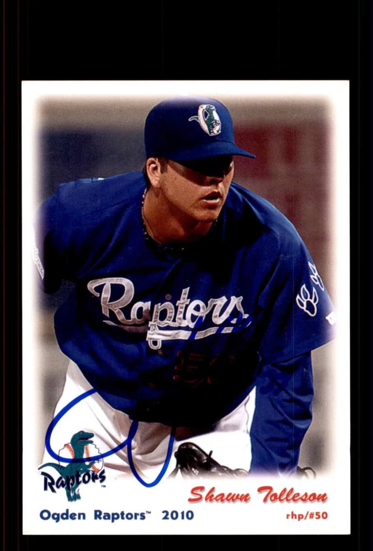 Signed Baseball Card Auto Shawn Tolleson 2010 Grandstand Ogden Raptors