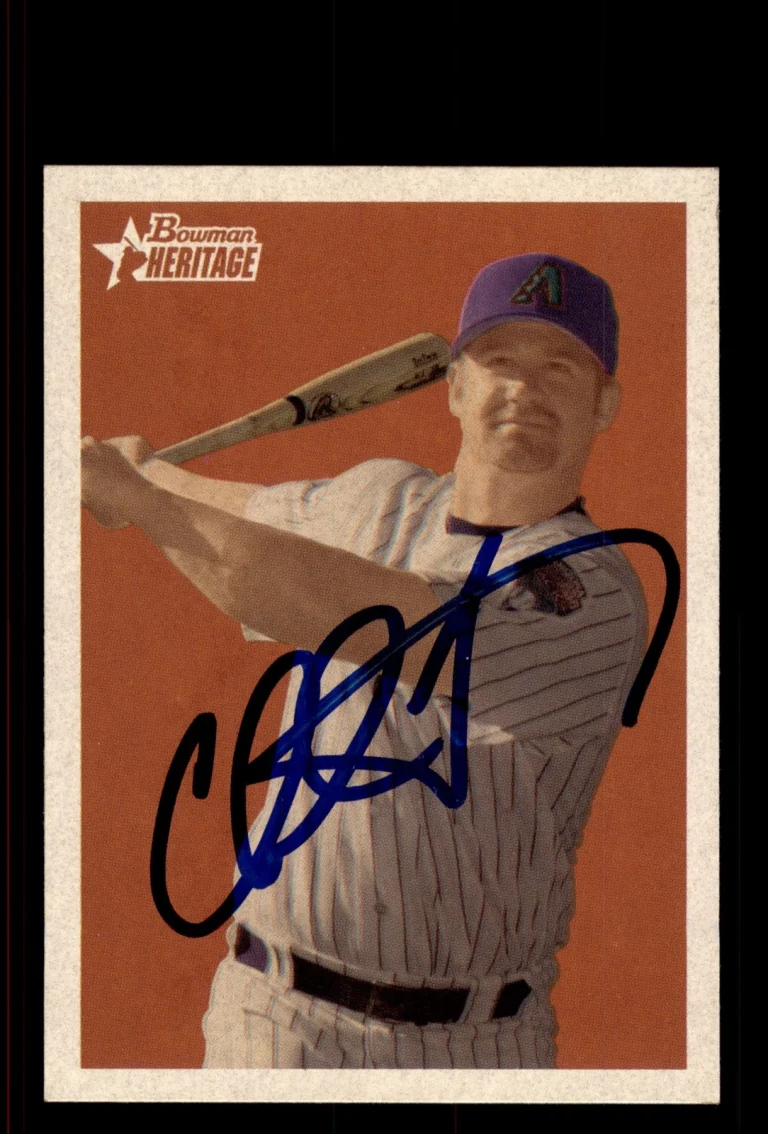 Signed Baseball Card Auto Chad Tracy 2006 Bowman Heritage #191 Diamondbacks