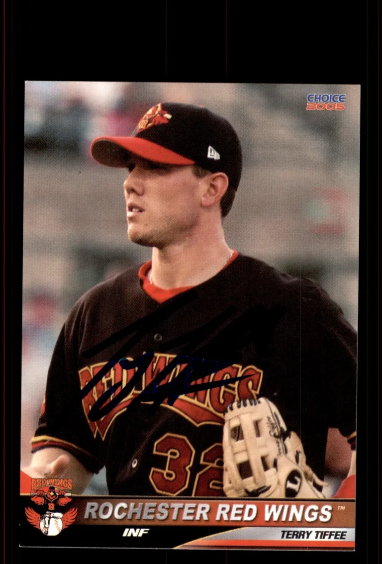 Signed Baseball Card Auto Terry Tiffee 2005 Choice Rochester Red Wings