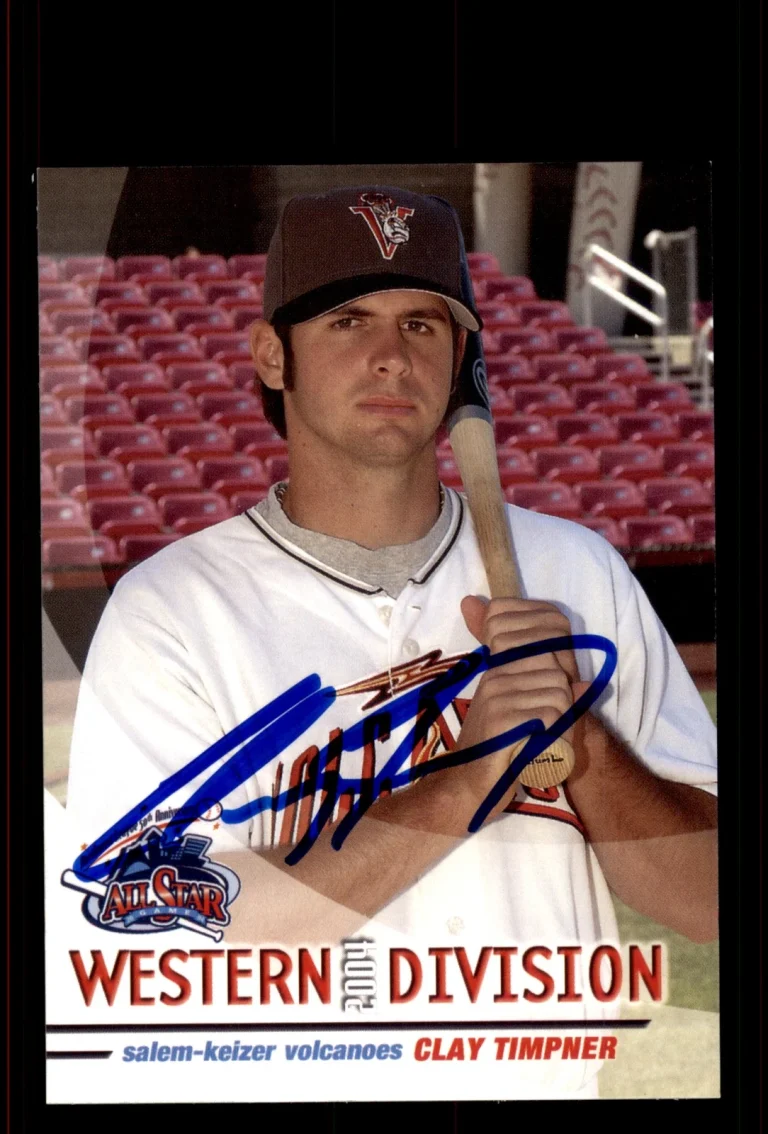 Signed Baseball Card Auto Clay Timpner 2004 Northwest League All-Stars