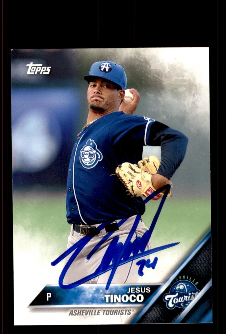 Signed Baseball Card Auto Jesus Tinoco 2016 Topps Pro Debut #143 Tourists