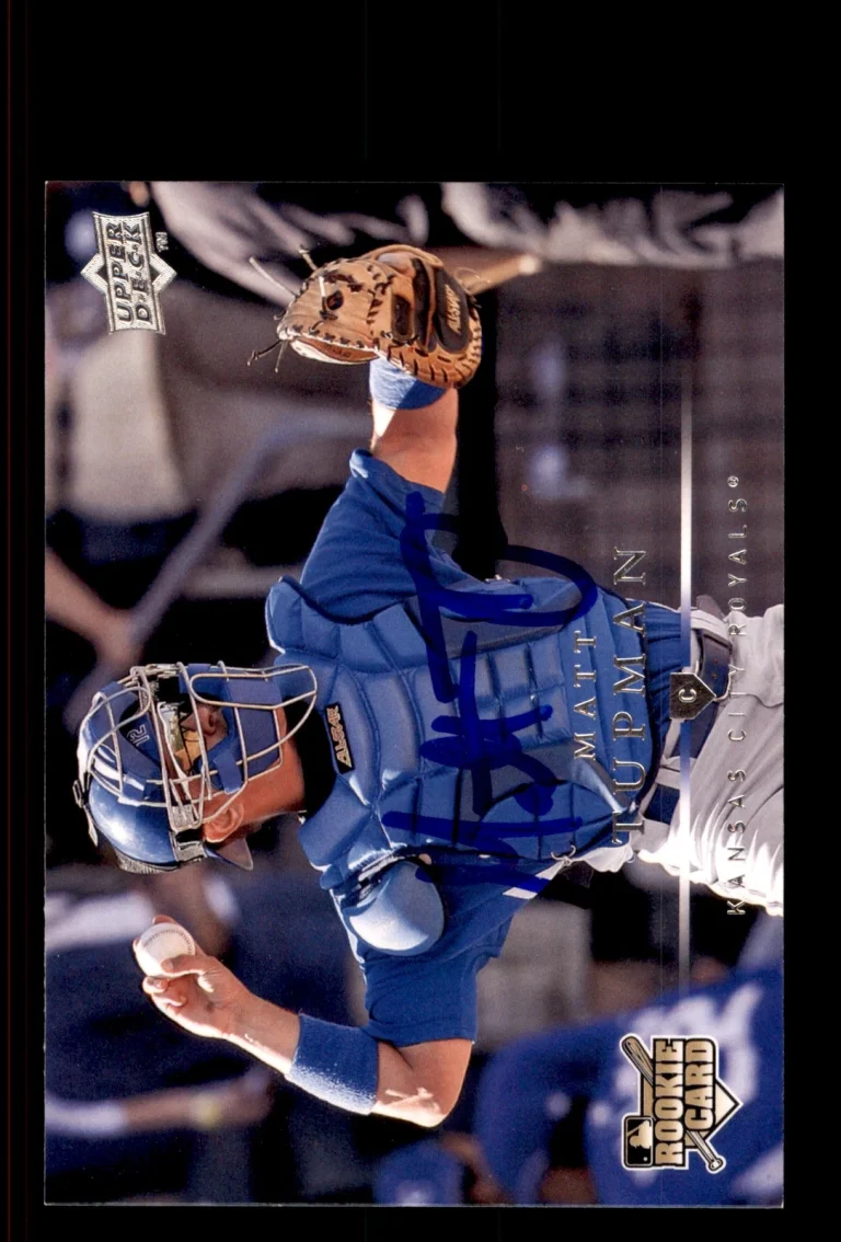 Signed Baseball Card Auto Matt Tupman 2008 Upper Deck #725 Kansas City Royals