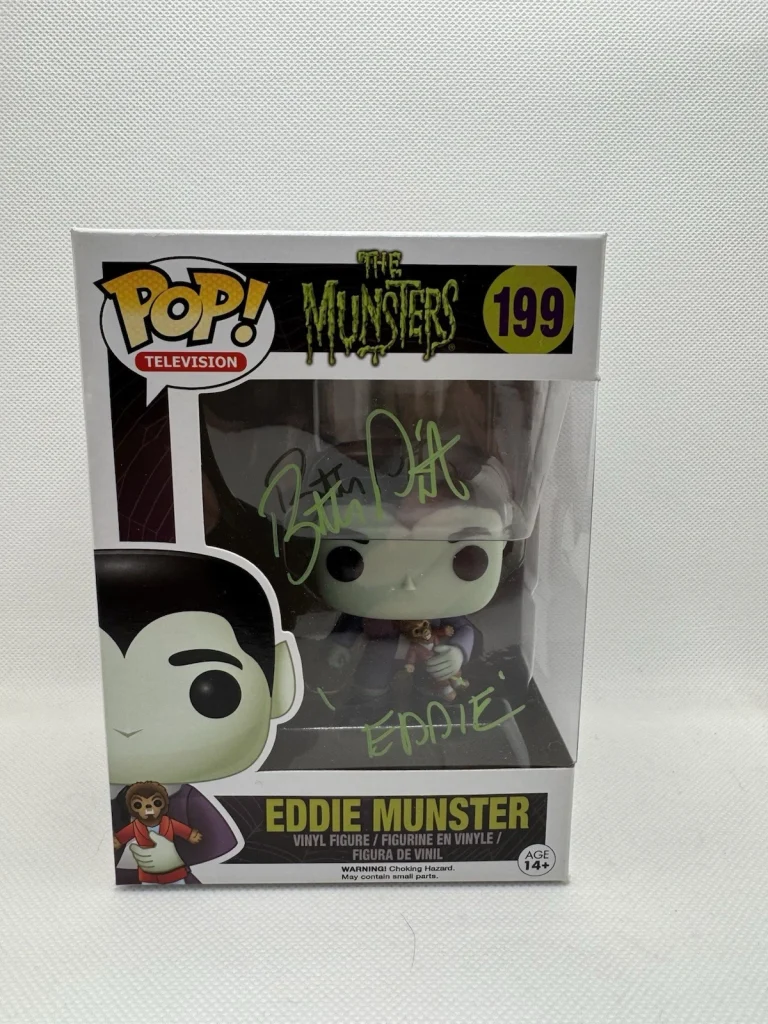Funko POP The Munsters 199 Eddie Munster Signed by Butch Patrick Exact Proof