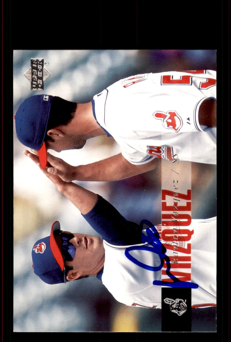 Signed Baseball Card Auto Ramon Vazquez 2006 Upper Deck #590 Cleveland Indians