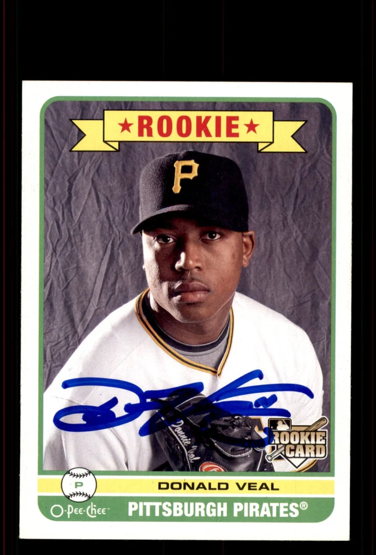 Signed Baseball Card Auto Donald Veal 2009 O-Pee-Chee #586 Pittsburgh Pirates