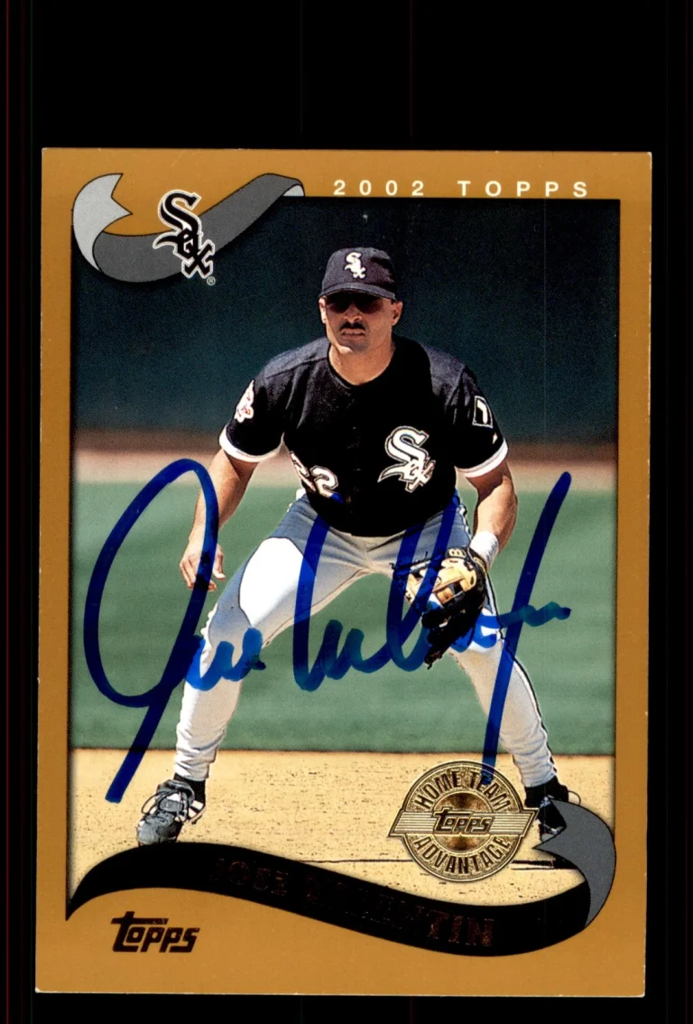 Signed Baseball Card Auto Jose Valentin 2002 Topps #82 Home Team Advantage