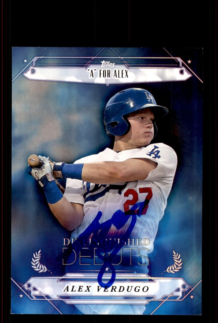 Signed Baseball Card Auto Alex Verdugo 2015 Topps Pro Debut #DD-24