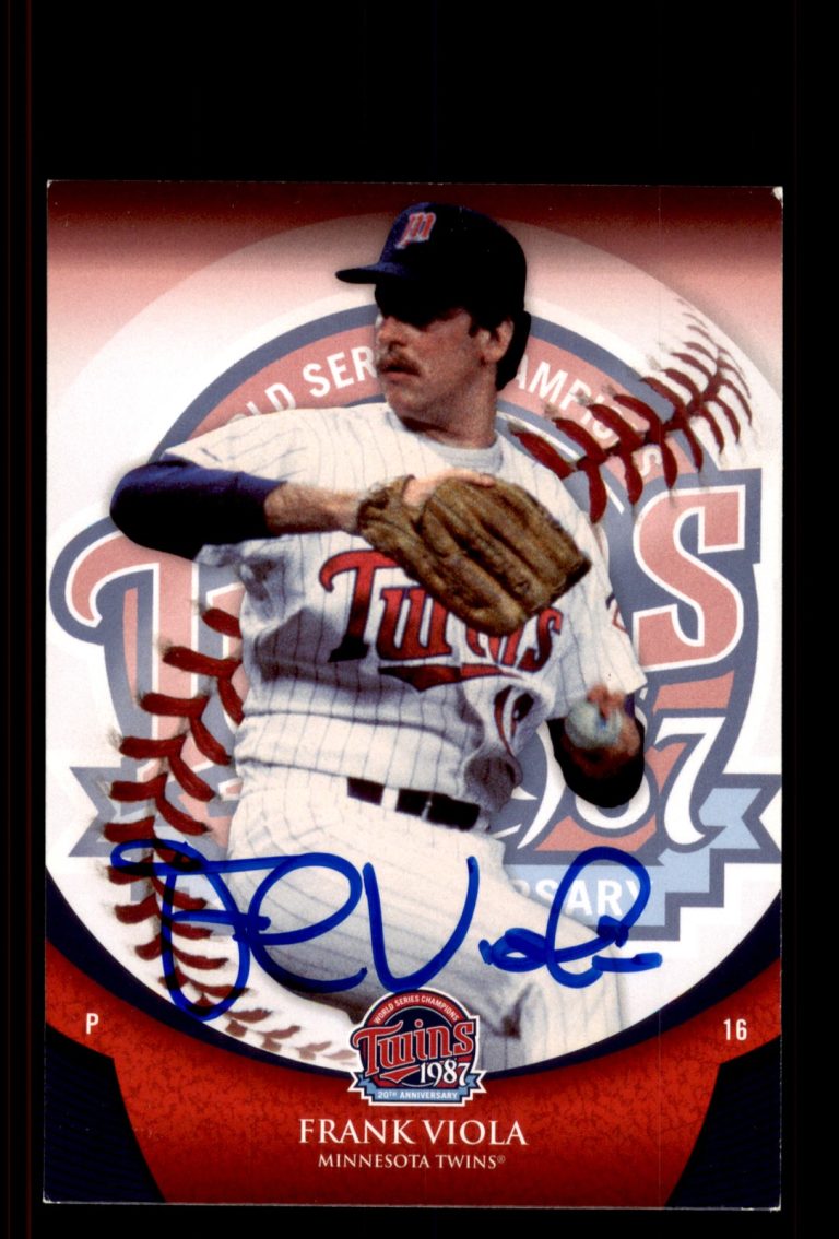 Signed Baseball Card Auto Frank Viola 2007 Upper Deck Minnesota Twins 1987 SGA