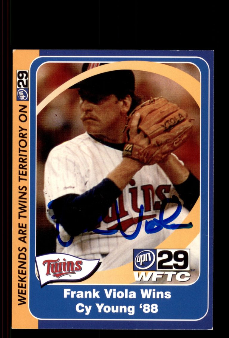Signed Baseball Card Auto Frank Viola 2005 UPN29 Minnesota Twins