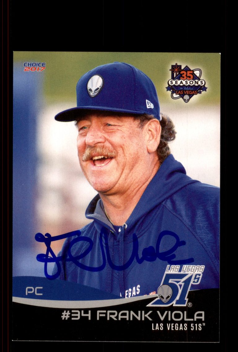 Signed Baseball Card Auto Frank Viola 2017 Choice Las Vegas 51s