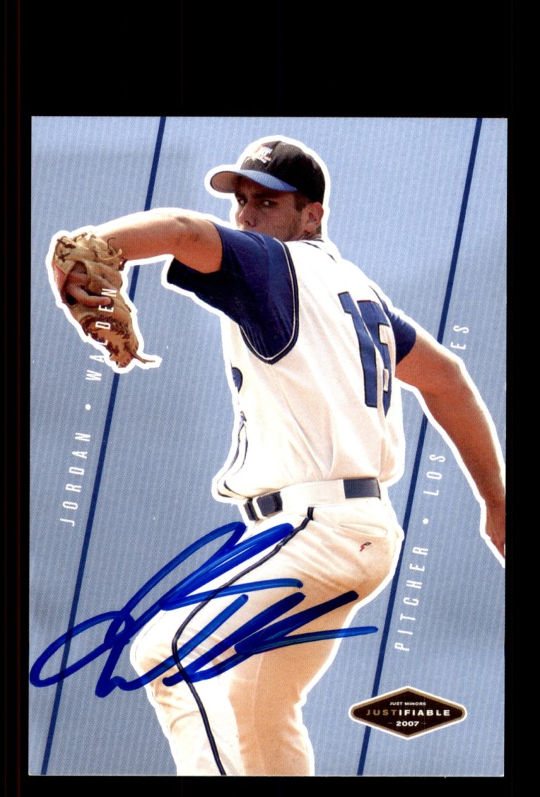 Signed Baseball Card Auto Jordan Walden 2007 Justifiable #JF-45 Angels