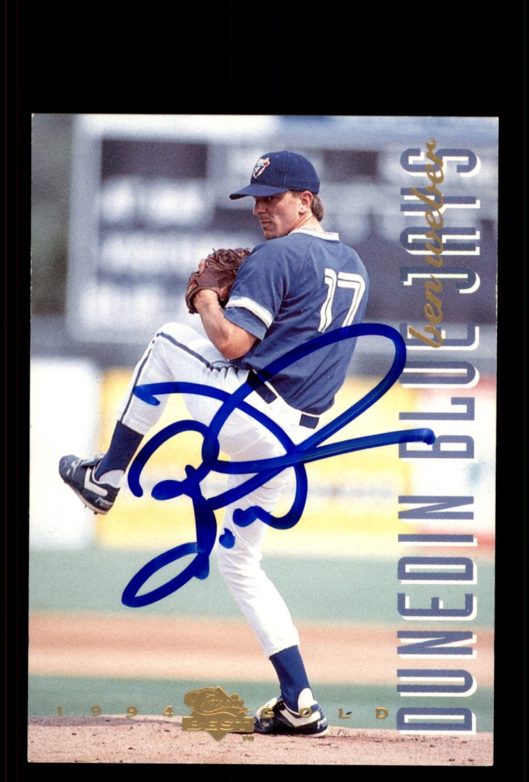 Signed Baseball Card Auto Ben Weber 1994 Classic Best Gold #59 Dunedin Blue Jays