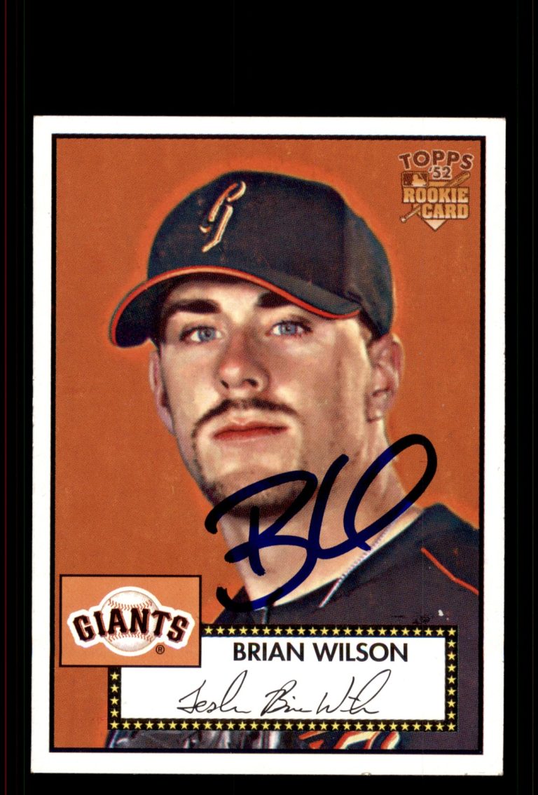 Signed Baseball Card Auto Brian Wilson 2006 Topps '52 Rookies #87 Giants