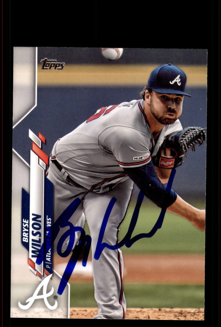 Signed Baseball Card Auto Bryse Wilson 2020 Topps #U-171 Atlanta Braves