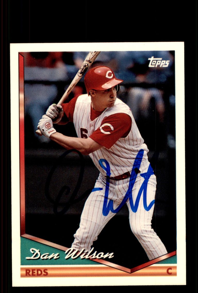 Signed Baseball Card Auto Dan Wilson 1994 Topps #154 Cincinnati Reds