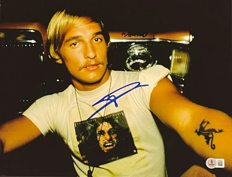 Matthew McConaughey Signed 11x14 Photo Dazed and Confused Autograph Beckett