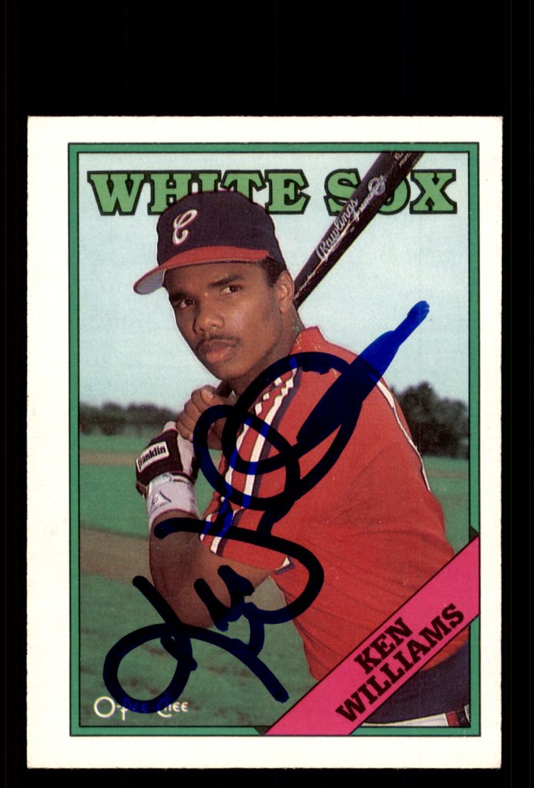 Signed Baseball Card Auto Ken Williams 1988 O-Pee-Chee #92 Chicago White Sox
