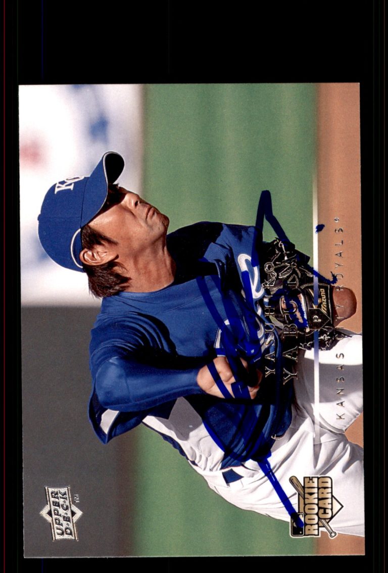Signed Baseball Card Auto Yasuhiko Yabuta 2008 Upper Deck #729 Royals Japan