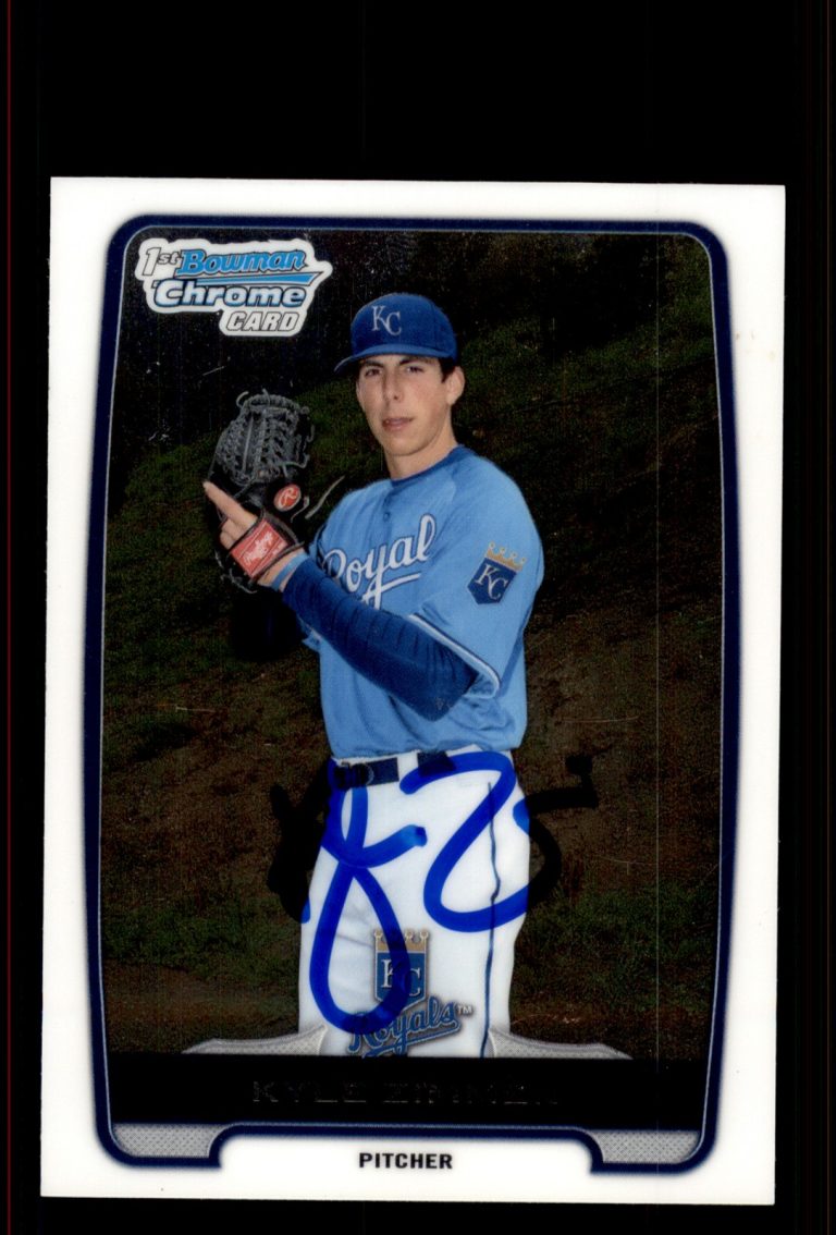 Signed Baseball Card Auto Kyle Zimmer 2012 Bowman Chrome #BDPP10 Royals