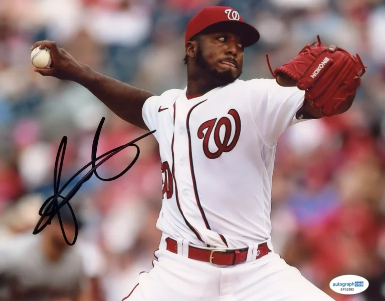 WASHINGTON NATIONALS- JOAN ADON SIGNED AUTOGRAPHED 8/10 PHOTO PROSPECT ACOA