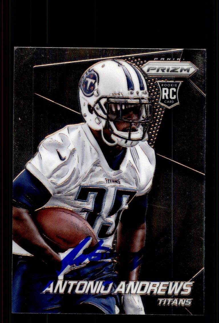 Signed Football Card Auto Antonio Andrews 2014 Panini Prizm #294 Titans