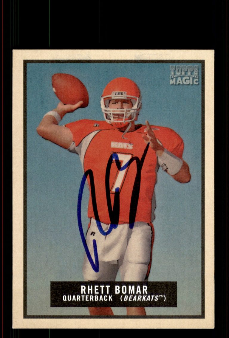 Signed Football Card Auto Rhett Bomar 2009 Topps Magic #245 Sam Houston State
