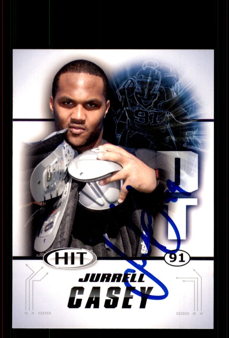 Signed Football Card Auto Jurrell Casey 2011 SAGE HIT #31 USC Trojans