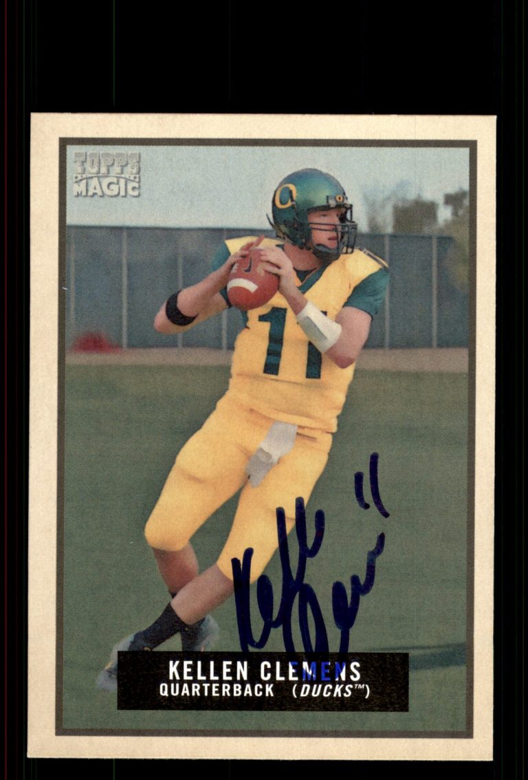 Signed Football Card Auto Kellen Clemens 2009 Topps Magic #215 Oregon Ducks