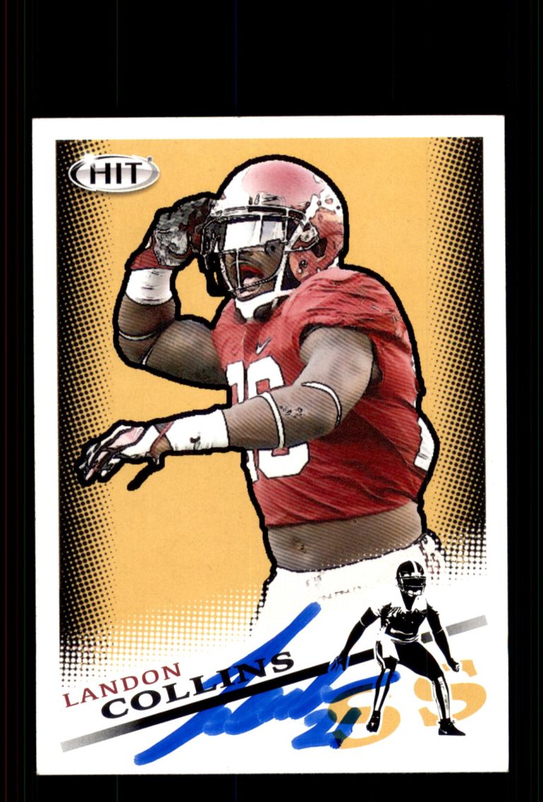 Signed Football Card Auto Landon Collins 2015 SAGE HIT #26 Alabama Crimson Tide